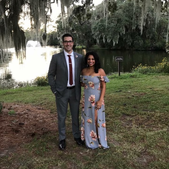 Long Maxi dress/floral gown - Picture 2 of 2